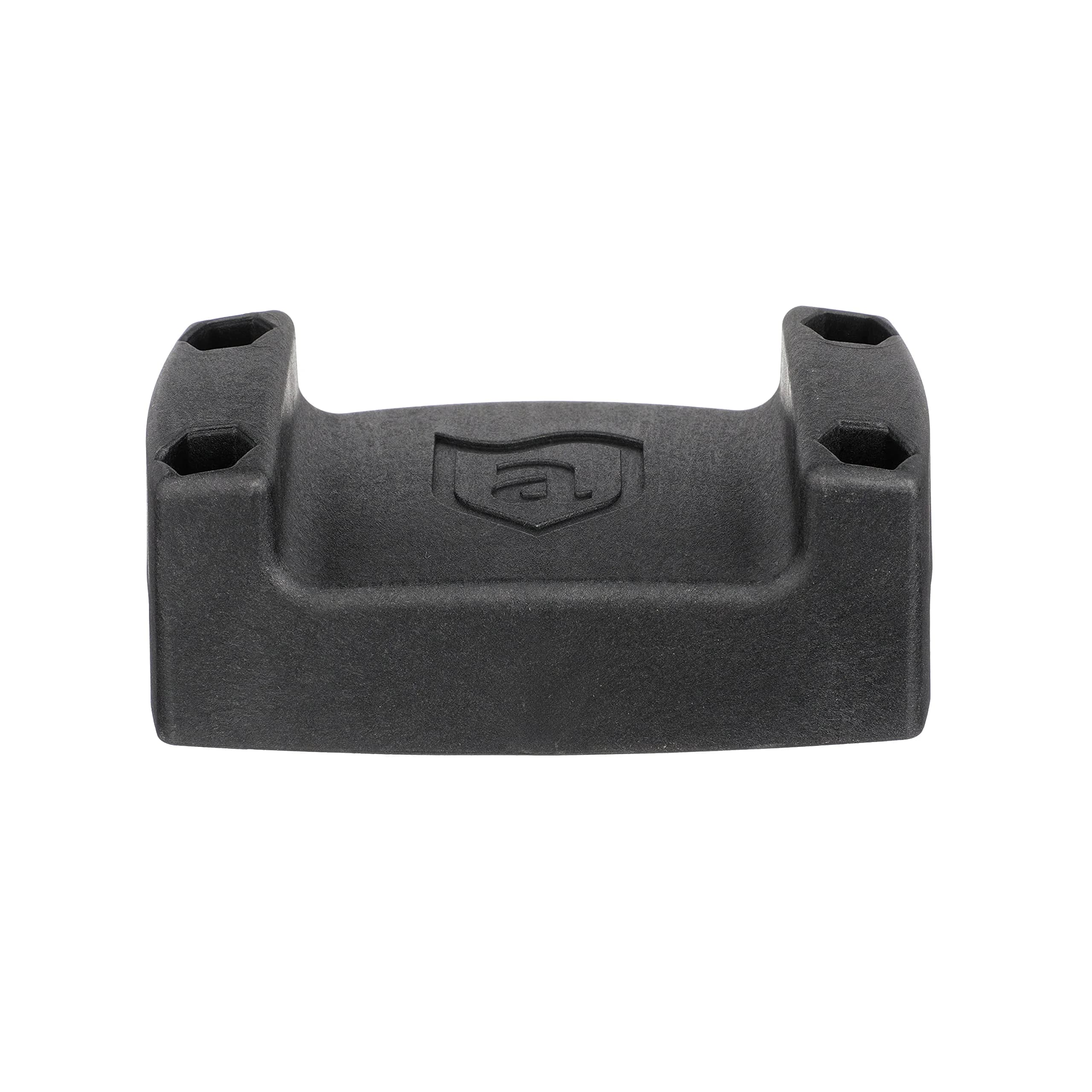 attwood Heavy-Duty Rail Mount | Secure Rod Holder for Rails 3/4-In. to 1 ¼ In. Wide — Black