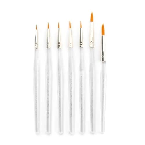 Royal & Langnickel Paint Brush Set 7-Piece | Gold Taklon Detail & Acrylic Handles thumbnail 2