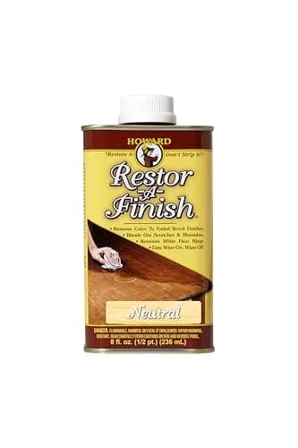 Howard Restor-A-Finish Neutral 8 oz | Wood Finish Restorer & Blemish Blending thumbnail 1