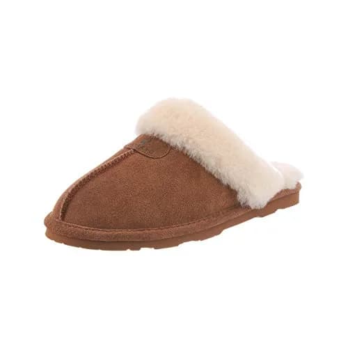 BEARPAW Loki II 12 Women's Sheepskin Slippers Hickory | Cozy Indoor-Outdoor Comfort thumbnail 1