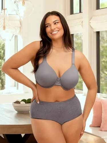 Vanity Fair Full Figure Support Bra Beige 36D | 4-Way Stretch, Lightly Lined Cups, Underwire thumbnail 5