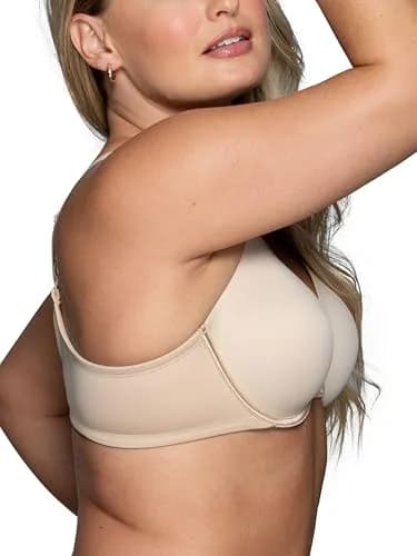 Vanity Fair Full Figure Support Bra Beige 36D | 4-Way Stretch, Lightly Lined Cups, Underwire thumbnail 2