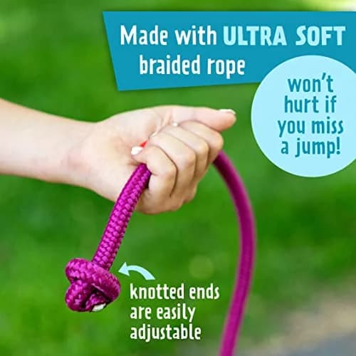 Just Jump It 16' Foot Jump Rope | Active Outdoor Youth Fitness & Double Dutch Length in Blue thumbnail 3