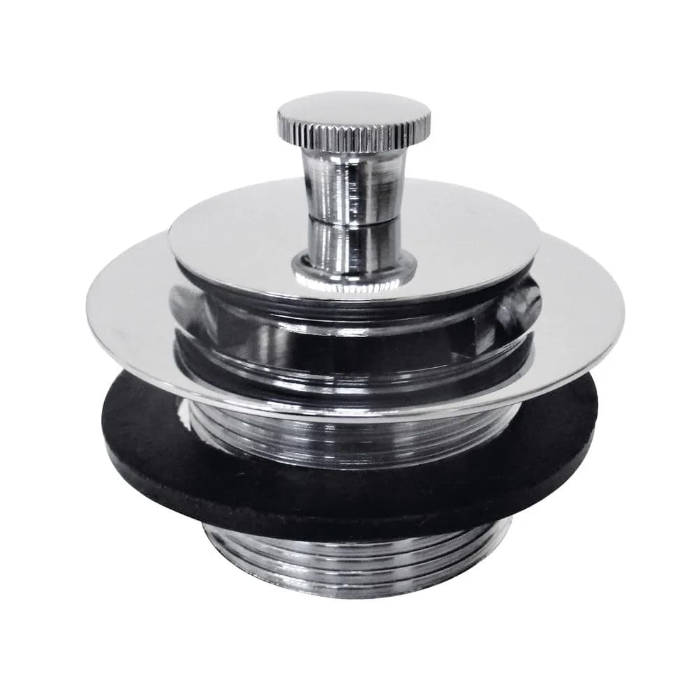 Kingston Brass DLL201 Brass Lift & Lock Tub Drain, Polished Chrome | Fits 1-1/2-Inch Coarse Threaded Drains