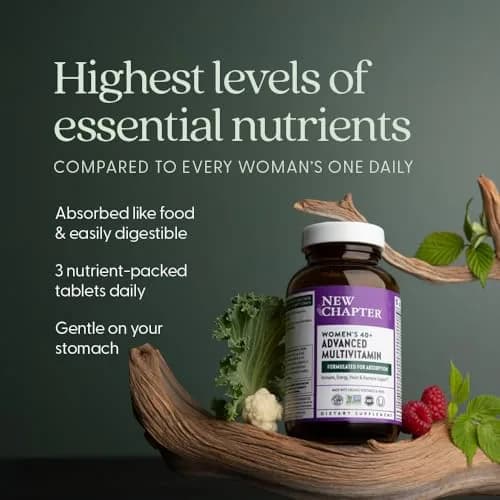 New Chapter Women's Advanced Multivitamin 40+ | Organic, Whole-Food Complexed, 96 Count thumbnail 5