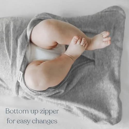 HALO SleepSack Swaddle | Cotton | 1.5 TOG | 68-75°F | 6-12 lbs |Cream | Safe Baby Sleep thumbnail 4