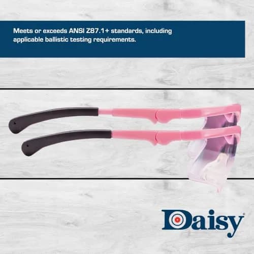 Daisy Impact-Resistant Safety Glasses Black/Pink | Youth to Adult Fit, Full Coverage thumbnail 5