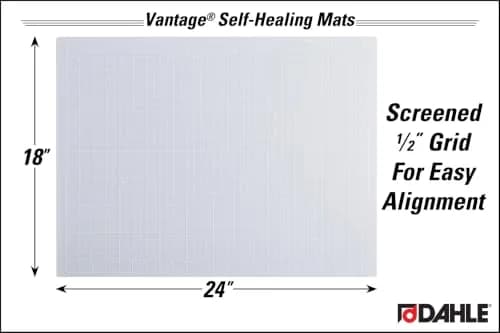Dahle Vantage 10682 See-Through Self-Healing Cutting Mat, 18"x24" | 5-Layer PVC for Crafts & Sewing thumbnail 2