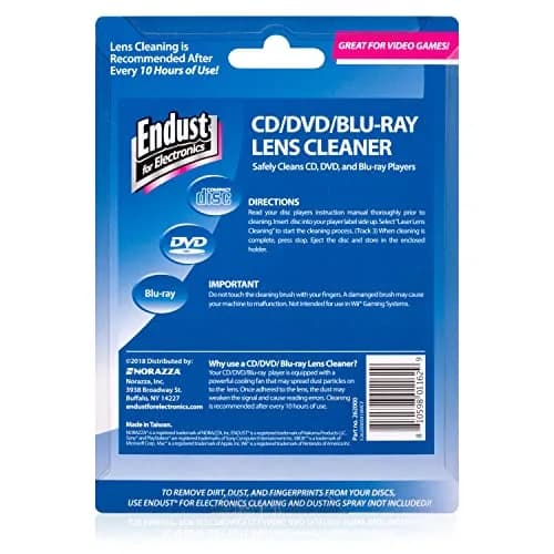 Endust for Electronics CD/DVD/Blu-Ray Lens Cleaner 1 Cleaner | Cleans Laser Lens Removing Dust and Debris thumbnail 2