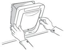 SureFlap Microchip Cat Flap White | Scans Pet's ID on Entry, 12.5cm (4 7/8") H x 14.3cm (5 5/8") W thumbnail 7