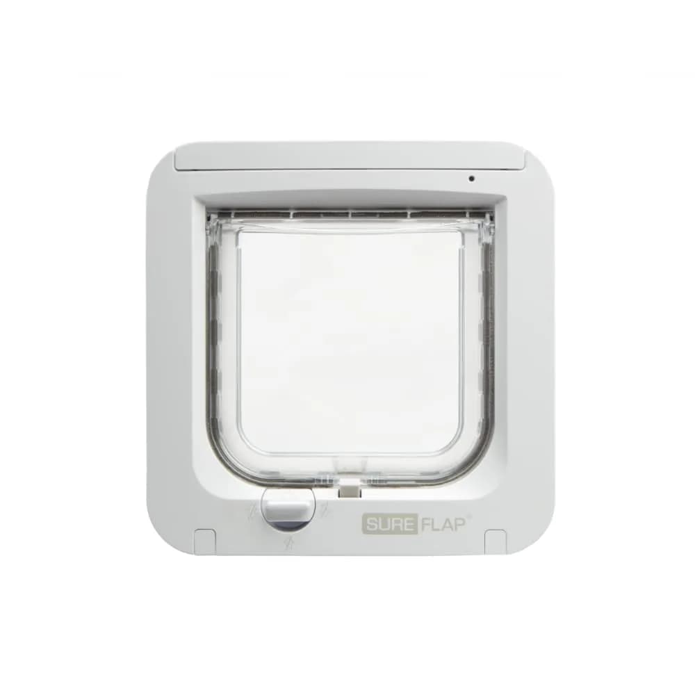 SureFlap Microchip Cat Flap White | Scans Pet's ID on Entry, 12.5cm (4 7/8") H x 14.3cm (5 5/8") W - main product image