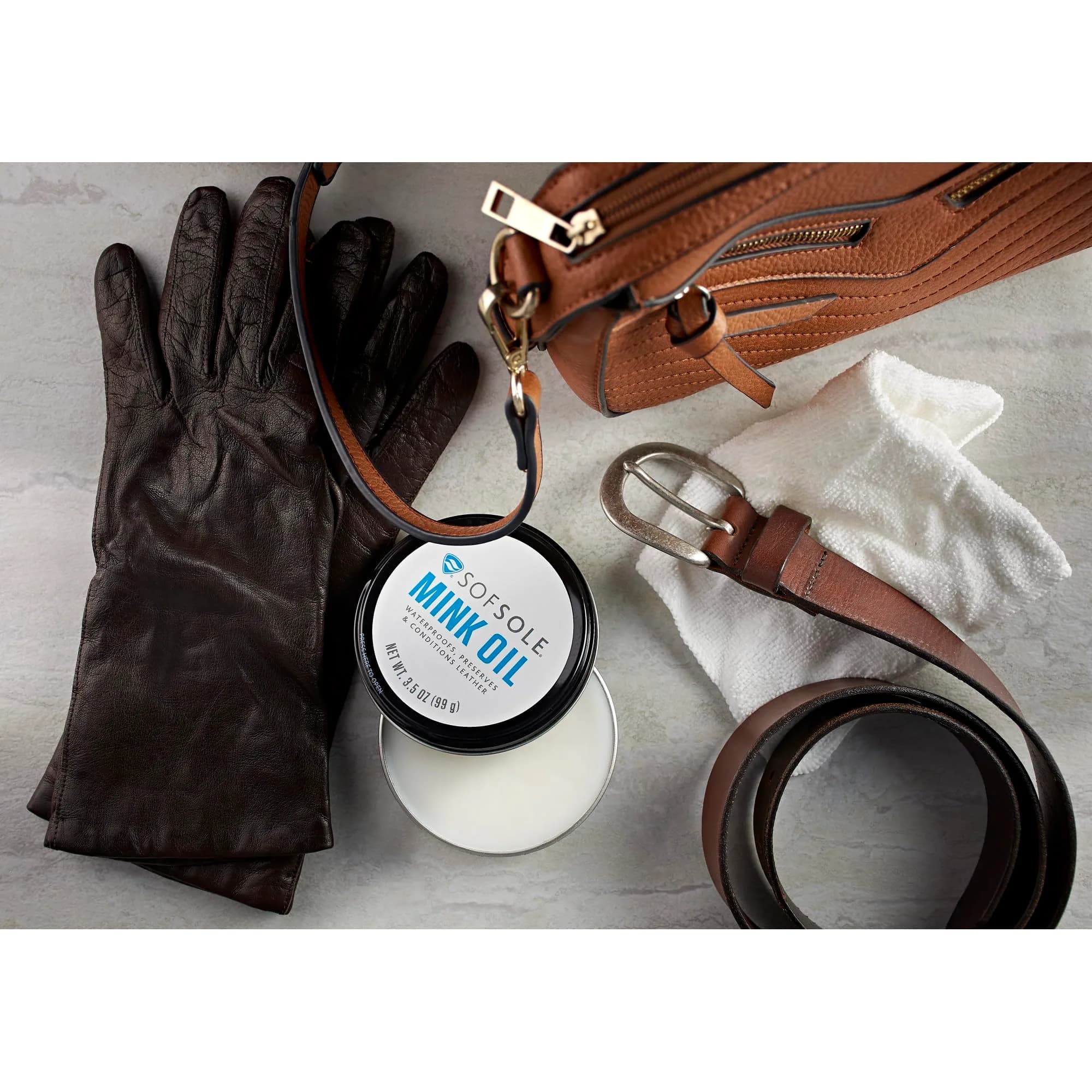 Sof Sole Mink Oil for Leather Conditioning & Waterproofing, 100g (3.5 oz) | USA Import - view 6