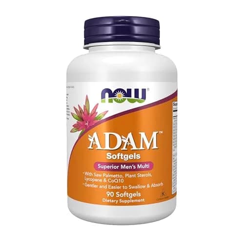 NOW Supplements ADAM Men's Multivitamin 90 Softgels | Supports Men's Health & GI Tolerance thumbnail 1