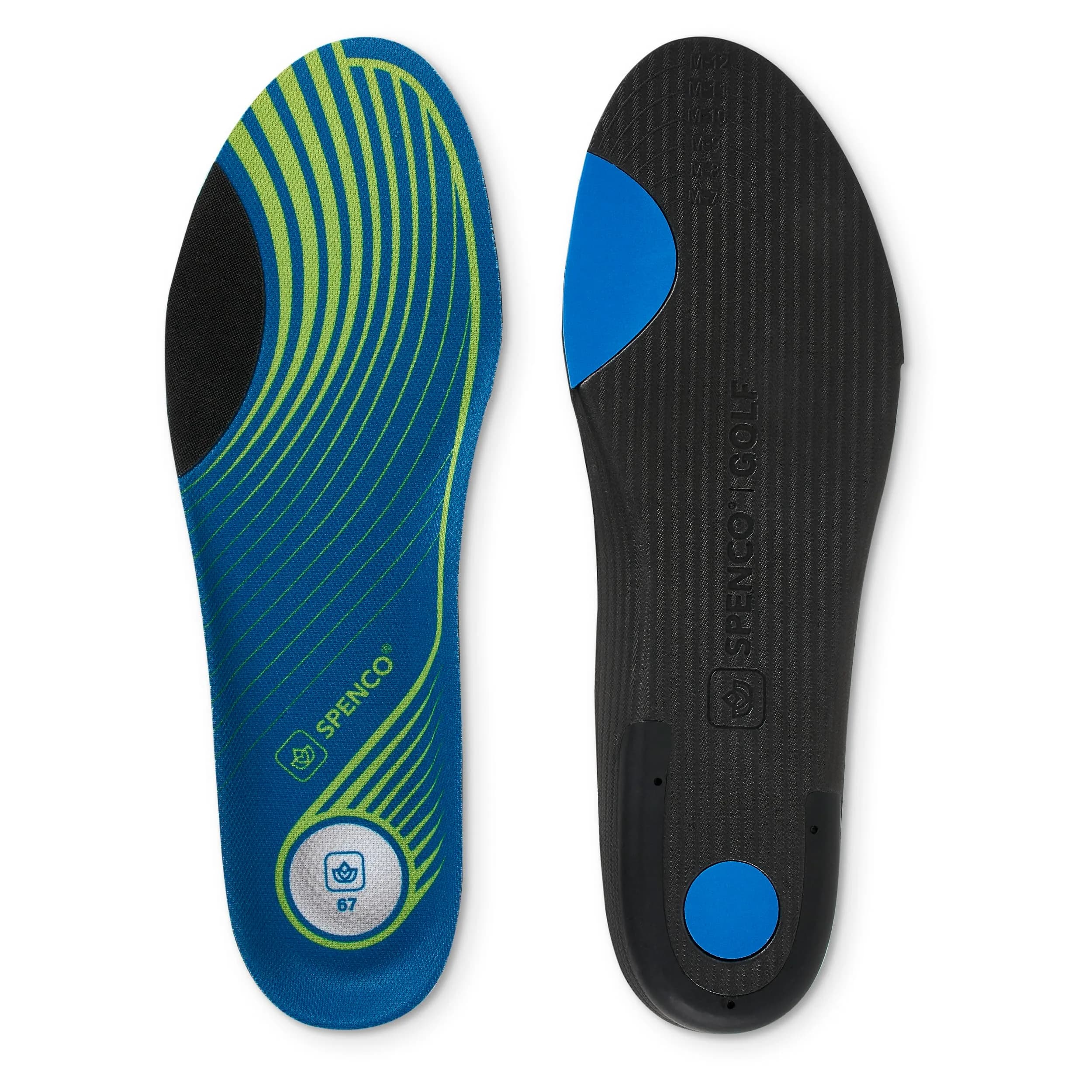 Spenco Men Golf Insole | Enhanced Stability & Comfort Fit for Optimal Performance