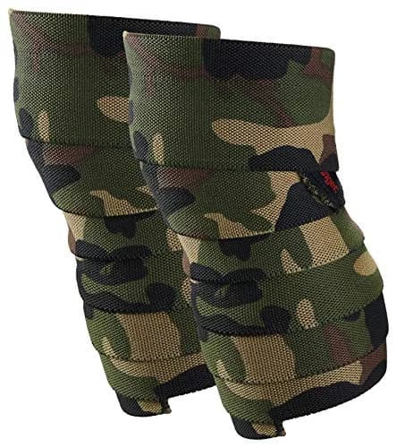 Harbinger Red Line 78-Inch Knee Wraps for Weightlifting (Pair), Camo | Support & Stability for Heavy Lifting thumbnail 1