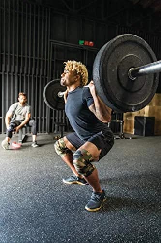 Harbinger Red Line 78-Inch Knee Wraps for Weightlifting (Pair), Camo | Support & Stability for Heavy Lifting thumbnail 4
