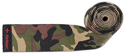 Harbinger Red Line 78-Inch Knee Wraps for Weightlifting (Pair), Camo | Support & Stability for Heavy Lifting thumbnail 5
