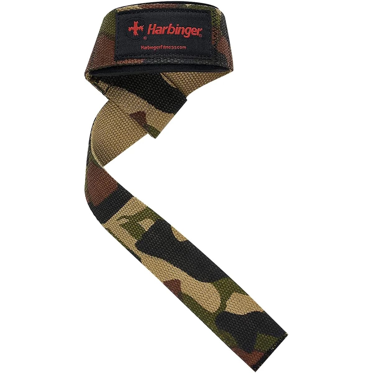 Harbinger Padded Cotton Lifting Straps with NeoTek Cushioned Wrist (Pair, Merlot) | Secure Grip for Heavy Lifts - view 2