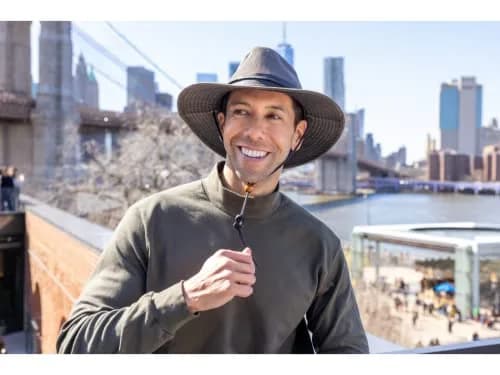 Dorfman Pacific Weathered Cotton Big Brim with Mesh Men’s Sun Hat | Adventure-Ready, Ventilated & Durable thumbnail 6