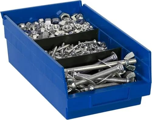 Akro-Mils Blue Plastic Shelf Bins 3785 ml (12 x 6.5 x 4 inches) | Heavy Duty Storage for Garage, Kitchen, Closet Organization thumbnail 8