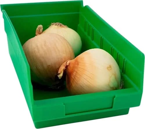 Akro-Mils Green Plastic Shelf Bins 12-Pack, 19.7 L (0.23 cu ft) | Heavy Duty Storage for Kitchens & Garages thumbnail 7