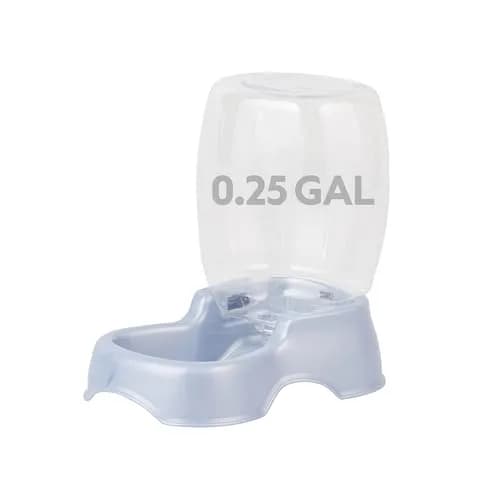 Petmate Pet Cafe Water Dispenser XS 0.95L (0.25 GAL) Pearl Ash Blue | Gravity-Fed Waterer for Cats & Dogs thumbnail 1