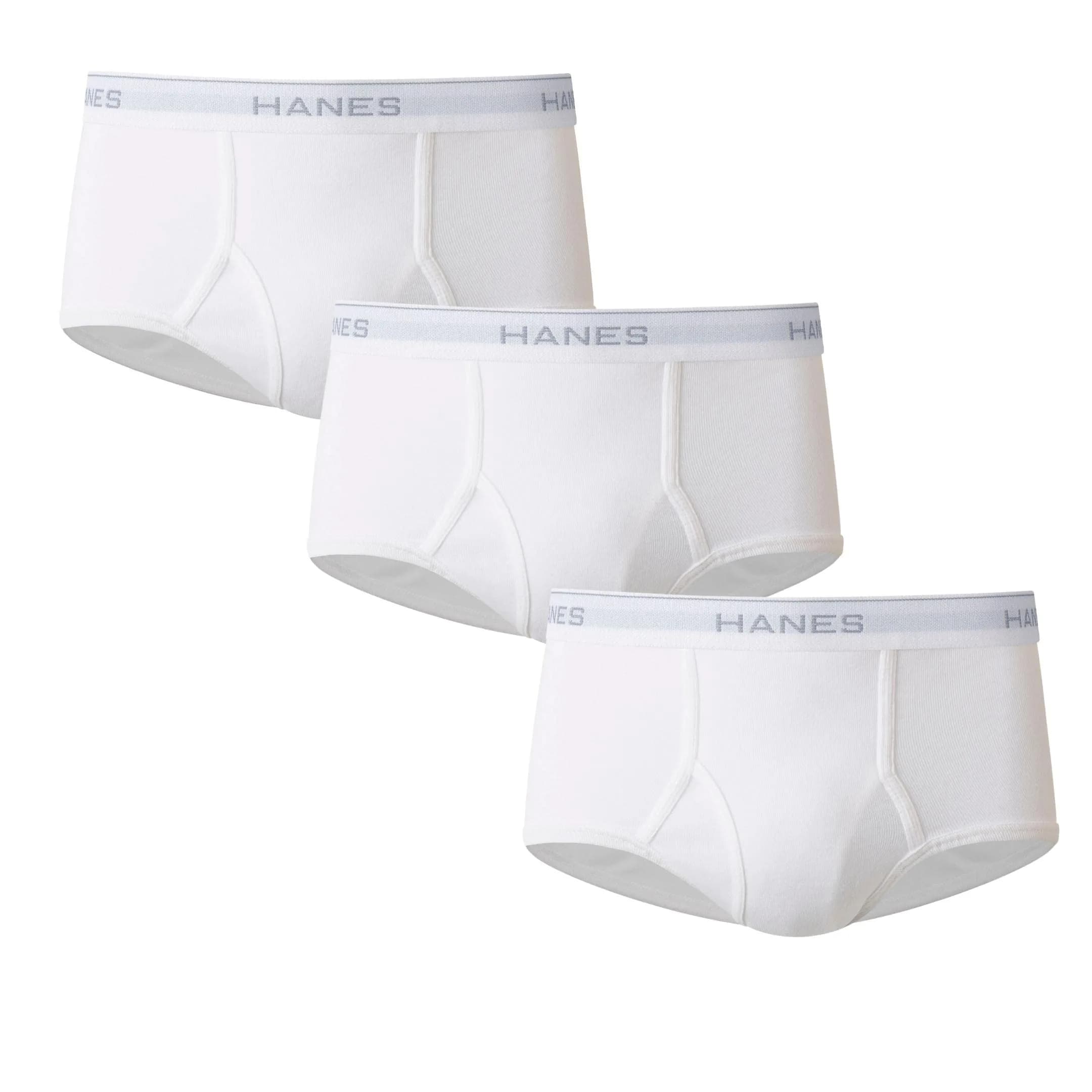 Hanes Cotton Briefs XL | Breathable, Tagless, Full-Cut Comfort in White