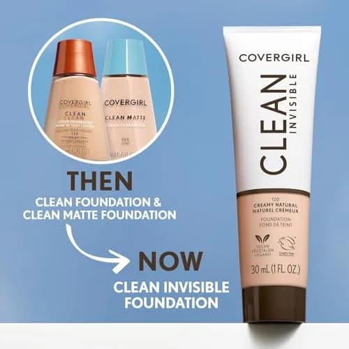 COVERGIRL Clean Matte Liquid Foundation Ivory 505 | Oil-Free, Sensitive Skin, 1 oz thumbnail 9