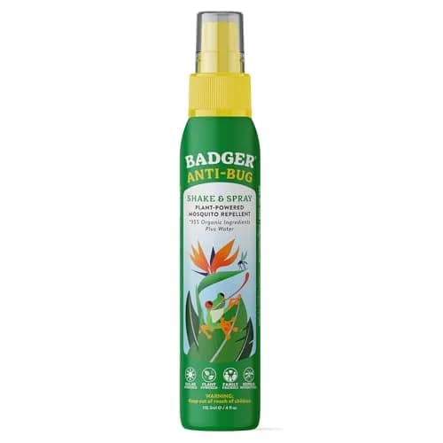 Badger Natural 4 fl oz (118 ml) Insect Repellent Spray | Family Friendly, DEET-Free Mosquito Protection thumbnail 1