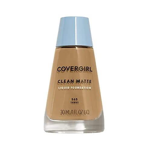 COVERGIRL Clean Matte Liquid Foundation Tawny 1 oz | Oil-Free, Shine Control for Oily Skin thumbnail 1
