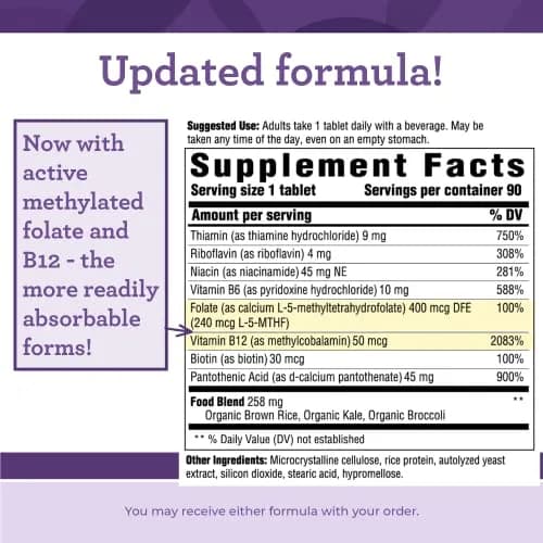 Innate Response Formulas Vitamin B Complex 90 Tablets | Supports Cellular Energy & Nervous System thumbnail 2
