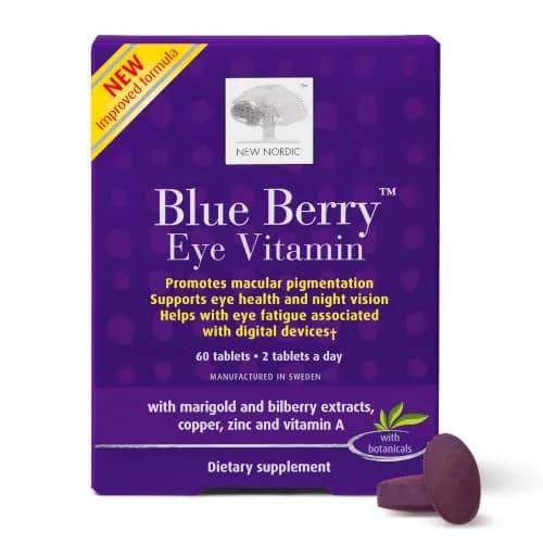 NEW NORDIC Blue Berry Eye Vitamin Supplement Daily Vision Support - 60 Ct. thumbnail 1