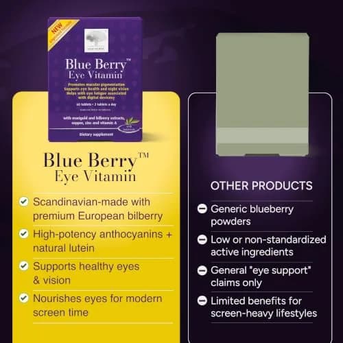 NEW NORDIC Blue Berry Eye Vitamin Supplement Daily Vision Support - 60 Ct. thumbnail 7