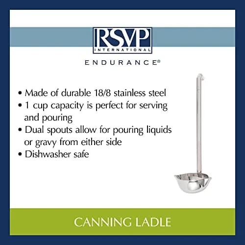 RSVP International Endurance Canning Ladle 1 Cup Capacity | 34.3 cm (13.5") thumbnail 9