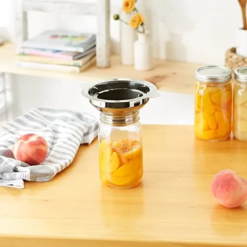 RSVP International Endurance Wide Mouth Canning Funnel 2.75" (7cm) | Non-Reactive 18/8 Stainless Steel thumbnail 4