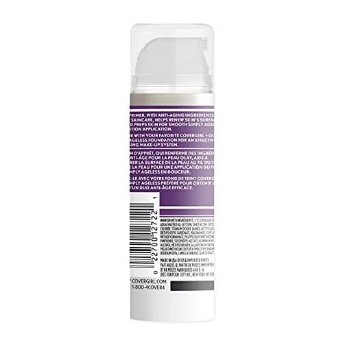 COVERGIRL Simply Ageless Makeup Primer, 30ml (1 Fl Oz) | Hydrates and Smooths Skin for an Ageless Canvas thumbnail 3
