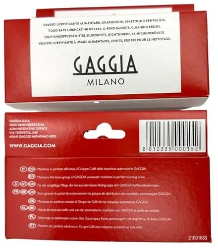 Gaggia Bean to Cup Cleaning Service Kit - Lubricating Grease, 2 x o-Ring gaskets & Brush | Protects espresso machine thumbnail 5