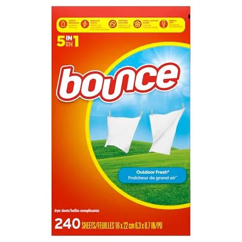 Bounce Outdoor Fresh Scent Fabric Softener Sheets 240 Count | Reduces Static & Wrinkles thumbnail 8