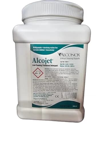 Alconox Alcojet Nonionic Powdered Detergent 4lb | Low-Foaming, USDA Authorized thumbnail 1