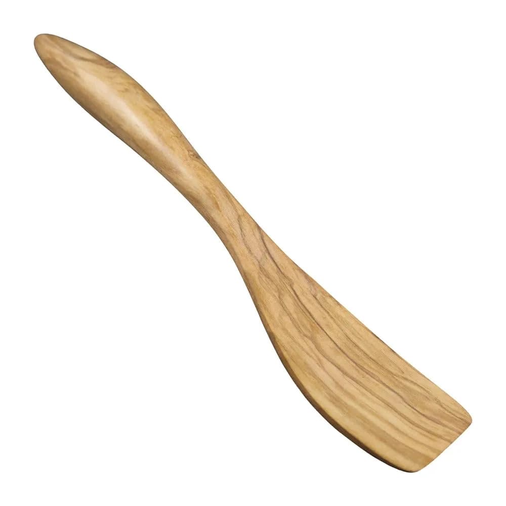 Berard Terra Collection Olive Wood Spatula 31.75 cm (12.5 inches) | Handcrafted French Artisan Kitchen Tool