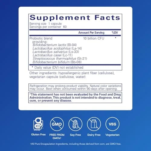 Pure Encapsulations Probiotic G.I. 60 Capsules | Supports Healthy Immune Balance in the G.I. Tract thumbnail 2