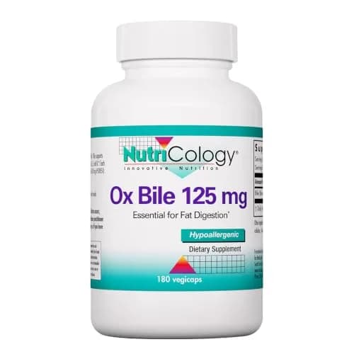 Allergy Research Group Ox Bile 125 mg | Supports Fat Digestion & Nutrient Absorption (70-120 chars) thumbnail 1