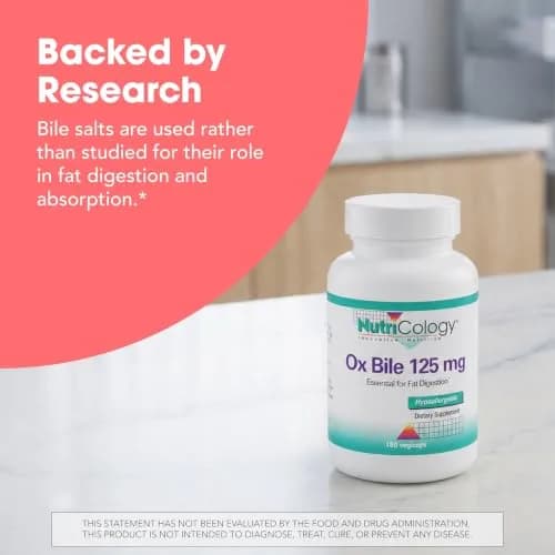 Allergy Research Group Ox Bile 125 mg | Supports Fat Digestion & Nutrient Absorption (70-120 chars) thumbnail 5