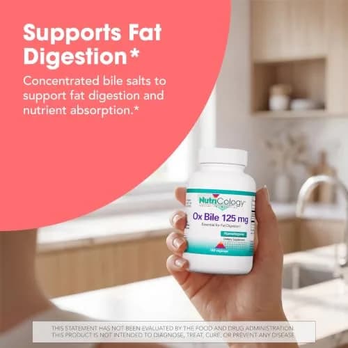 Allergy Research Group Ox Bile 125 mg | Supports Fat Digestion & Nutrient Absorption (70-120 chars) thumbnail 2