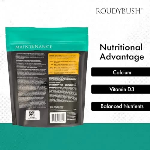 RoudyBush Senior Diet Bird Food, Medium Pellets 44 oz | Supports Mature Birds' Nutrition thumbnail 5