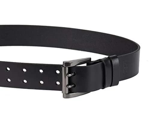 Levi's Men's Double Prong Casual Belt, Black, 38 | Classic Leather Belt for Men thumbnail 3
