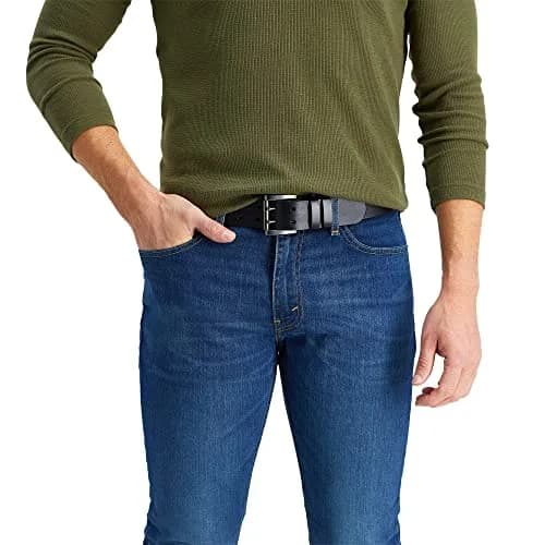 Levi's Men's Double Prong Casual Belt, Black, 42 | Classic Leather Belt for Men thumbnail 5