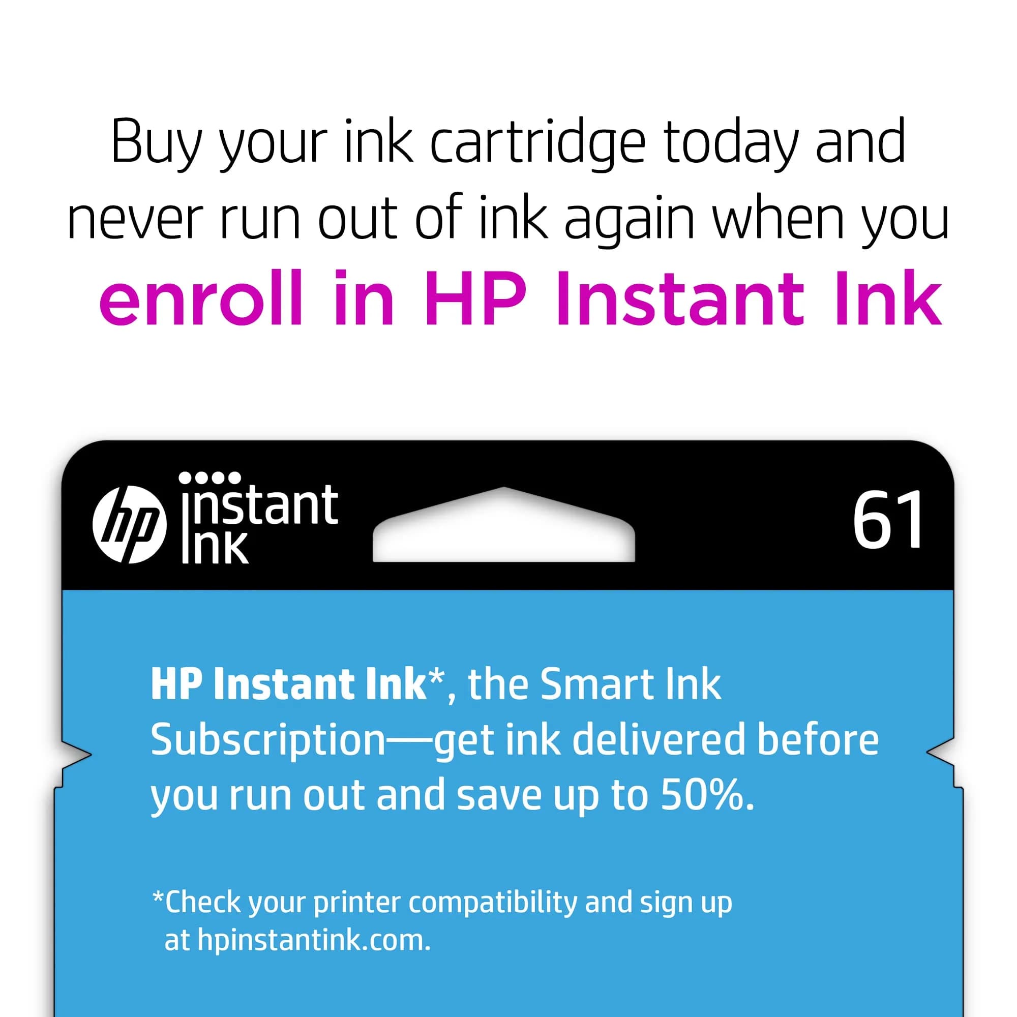 HP 61 Black Ink Cartridge (170 Pages) | HP Black Ink Cartridges for Students - view 3