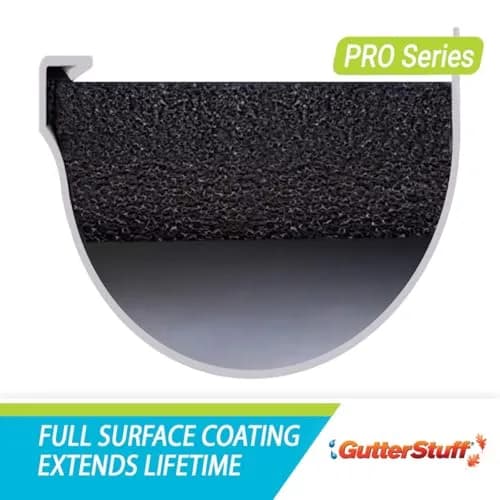 GutterStuff Pro Gutter Guard - 5-Inch Foam Gutter Filter Insert with Leaf Protection & Easy DIY thumbnail 2