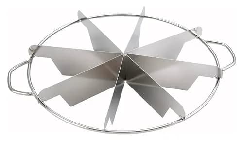 Winco 8 Slices Stainless Steel Pie Cutter | Perfect Pie Slices for Baking & Desserts thumbnail 1